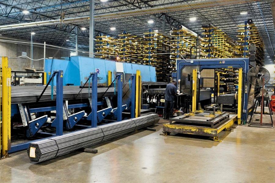 High speed tube cutting for industrial componenets